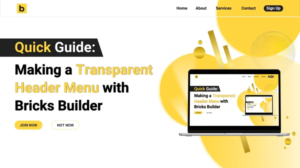 Follow these simple instructions to create a transparent header menu in Bricks Builder.